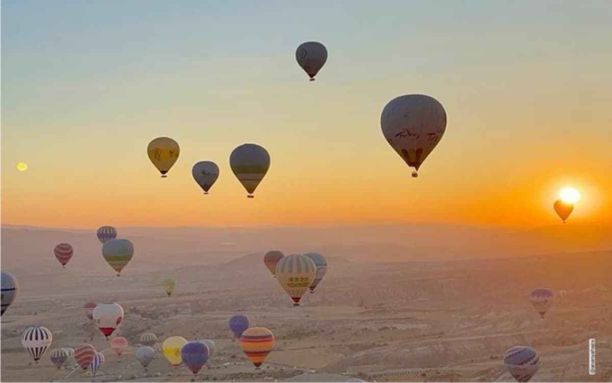 Hot-Air Balloon at Sunrise